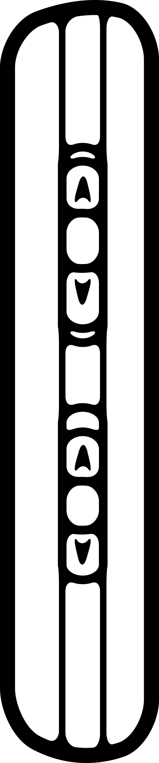 Phone Border View With Connections Holes Stencil Svg Design File Free Vectors